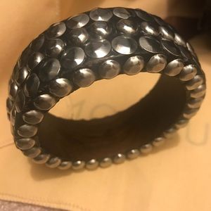 Studded Wooden Bangle